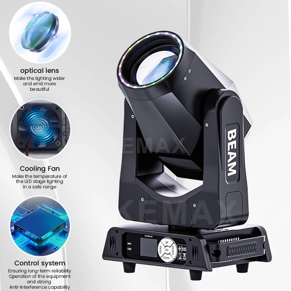ไฟดิสโก้แบบเคลื่อนที่ 2 ชิ้น 450 วัตต์ ครึ่งสี DMX512 บีม สโตรบ โกโบ ชาร์ปปี้ สปอตไลท์ สำหรับเวที ดีเจ งานอีเว้นท์ ไนต์คลับ ปาร์ตี้ งานแต่งงาน