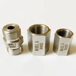 M14 M16 M18 M20 M22 Metric Female Male Thread 304 Stainless Steel Equal Pipe Fitting Connector