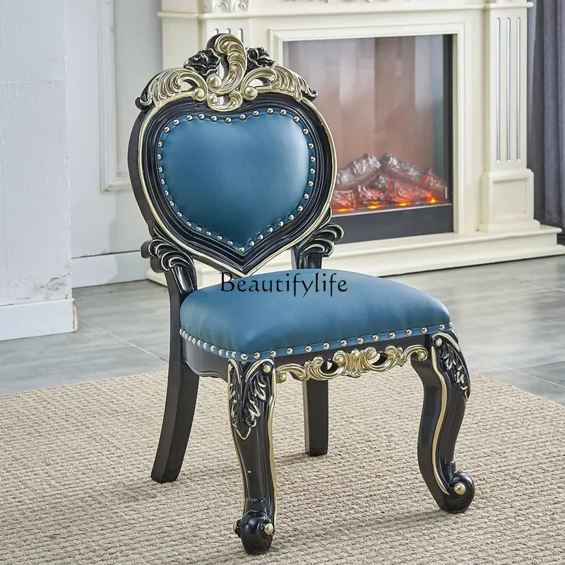 LJYLiving room sofa with backrest low stool American retro shoe changing carved coffee table stool