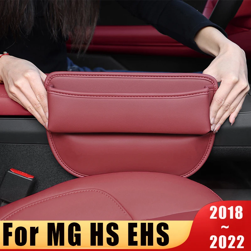 For MG HS EHS 2018 2019 2020 2021 2022 Car Seat Gap Filler Pocket Upgraded version Big Capacity Storage Box Interior Accessories