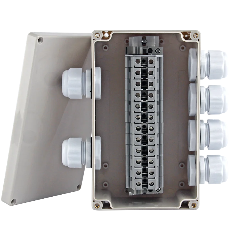 Outdoor waterproof junction box with terminals Outdoor rainproof circuit junction box High-power junction box