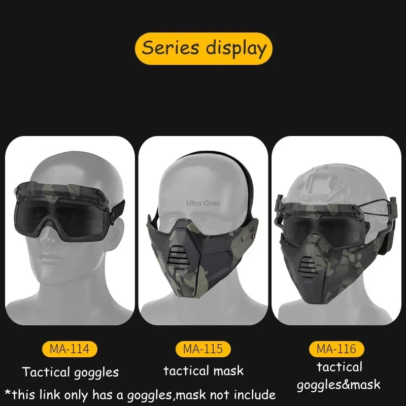 Tactical Glasses Windproof Protective Hunting Shooting Training Goggles Safety Aitsoft Paintball Combat Clear Goggles