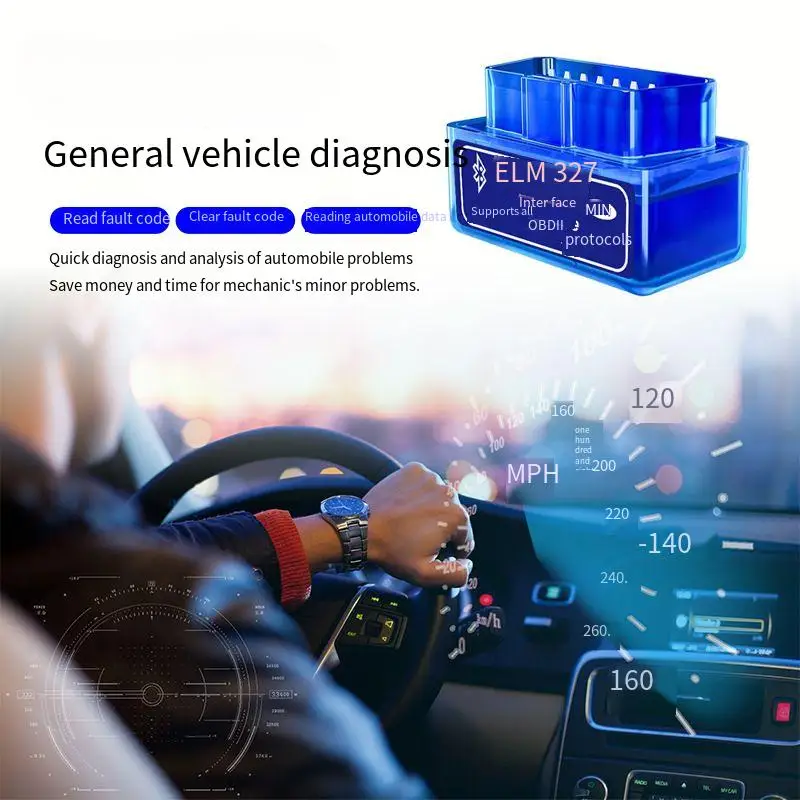 Elm327 mini v5.0 Bluetooth detector obd Bluetooth automatic fault detector obd2 auto diagnostic tool is Android/Windows.