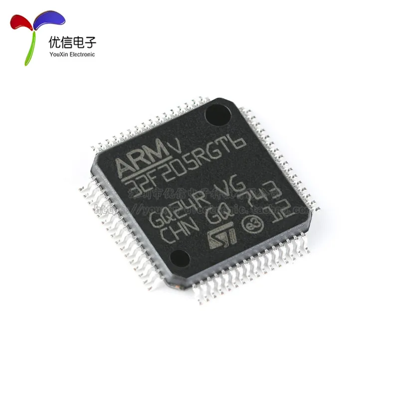 10PCS original authentic STM32F205RGT6 LQFP-64 ARM Cortex-M3 32-bit microcontroller MCU