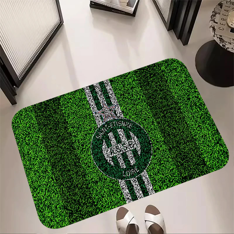 Interior Room football Rugs Foot Carpets Entrance Doormat Bedside Pet Floor Mat Corridor Carpet AS Saint-Étienne  Anti Slip Home