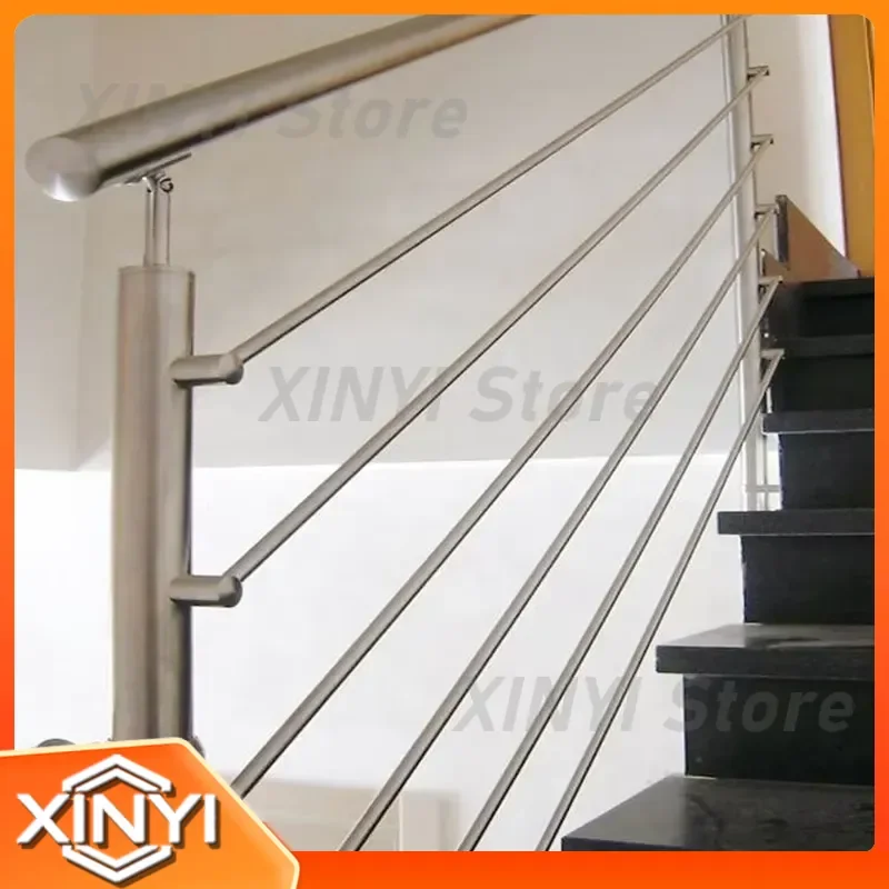 for Stainless Steel Tube Balustrade Post Rod Bar Stair Railing for Home Building Decoration Modern Customization Railings