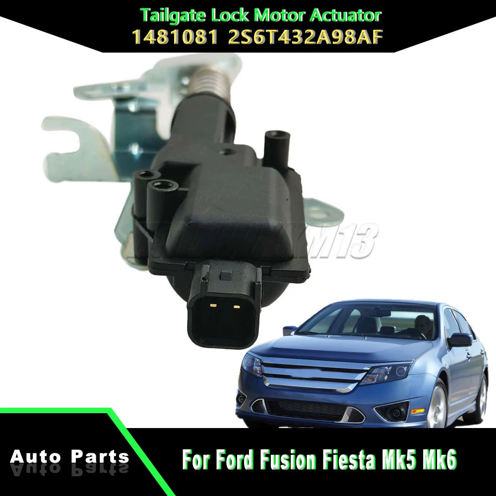 Para Ford Fusion Fiesta Mk5 Mk6 1481081   Conjunto do motor de travamento da porta traseira do solenóide do atuador do motor da fechadura da porta traseira 2S6T432A98AF