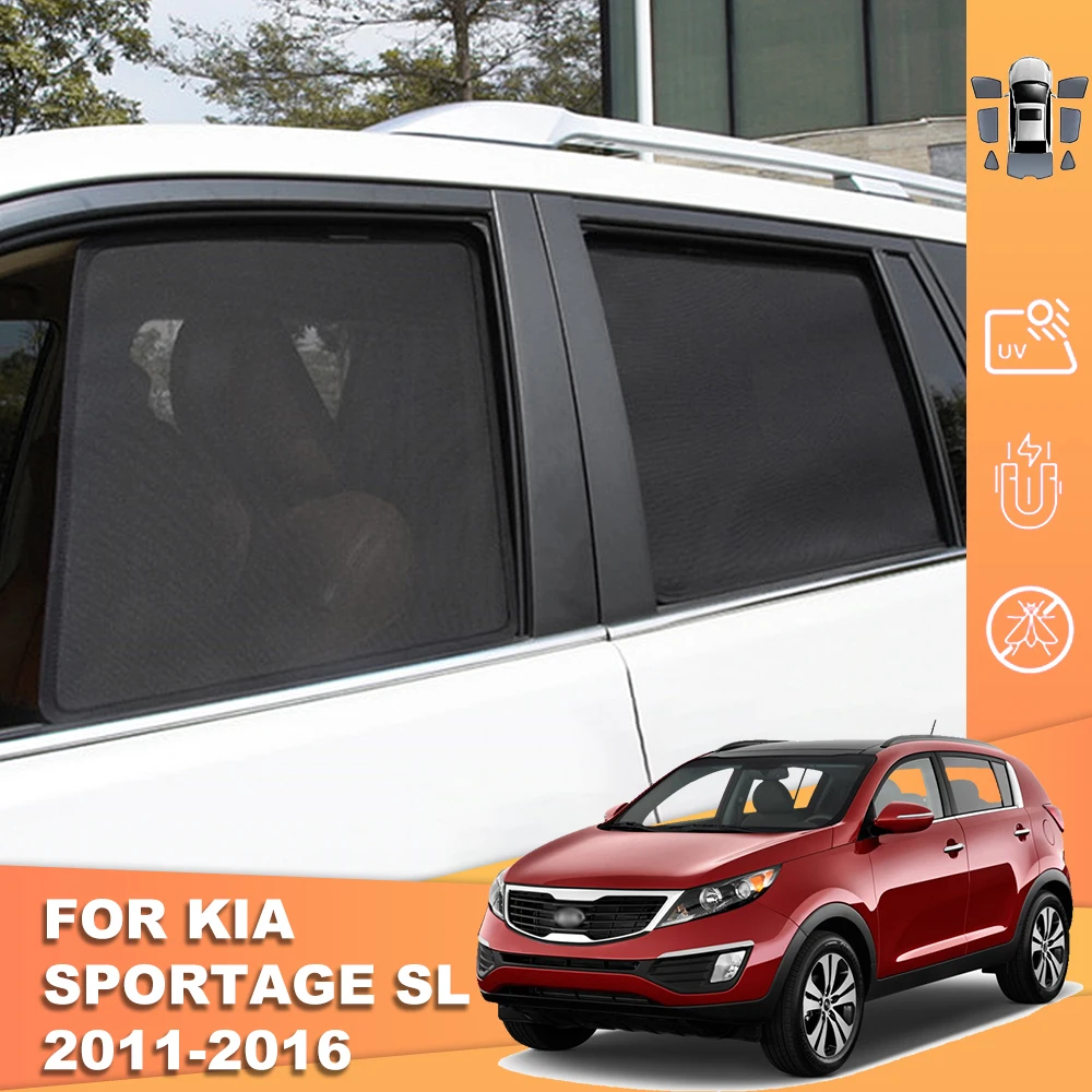 

For Kia Sportage SL 2010-2016 Magnetic Car Rear Side Baby Window SunShade Shield Front Windshield Curtain Sun shade Visor