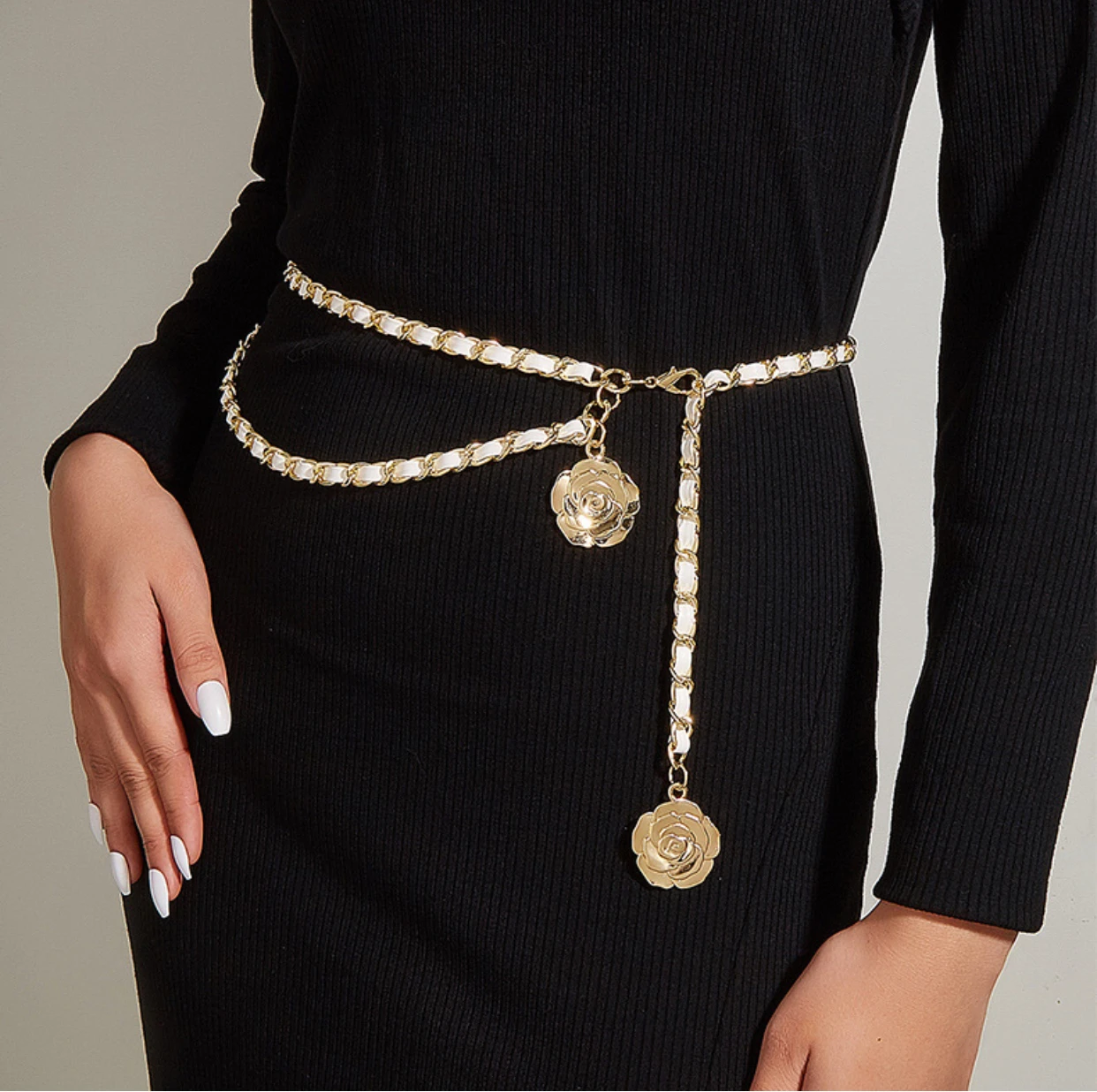 

High quality new model Luxury design feels metal skirts suit chains fashion belt strings hot girl chain accessories