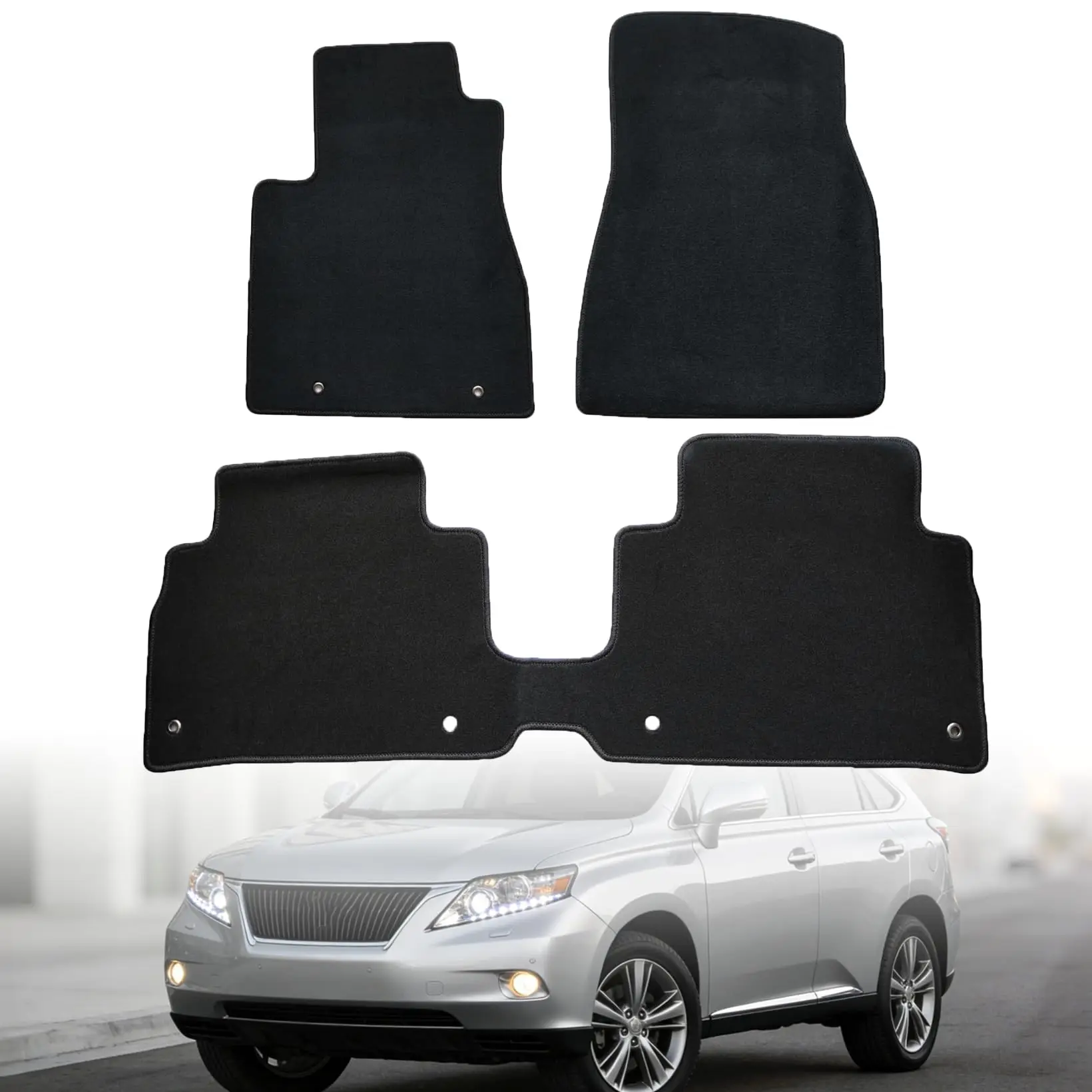 

Комплект из 4-х велюровых автомобильных ковриков для Lexus RX350 RX330 RX400h 2004-2009, всепогодные, водонепроницаемые, противоскользящие