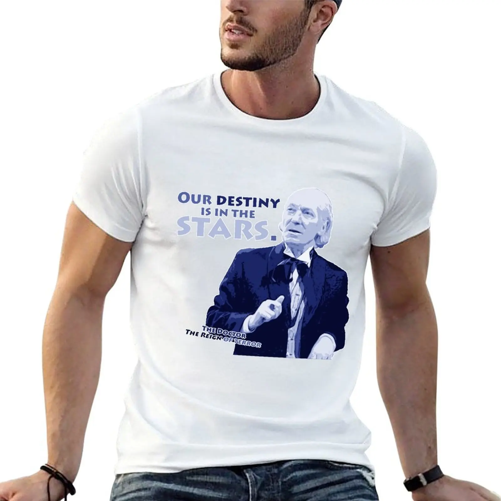 Notre destin est dans les étoiles, t-shirt pour homme, pack de t-shirts blancs, t-shirt de créateur