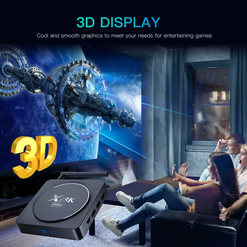 Smart TV Box X98K Pro Android 11.0 Rock Chip RK3566 8K Quad Core A55 4GB 32GB HD 1000M Dual Wifi Set Top Box Media Player TV Box