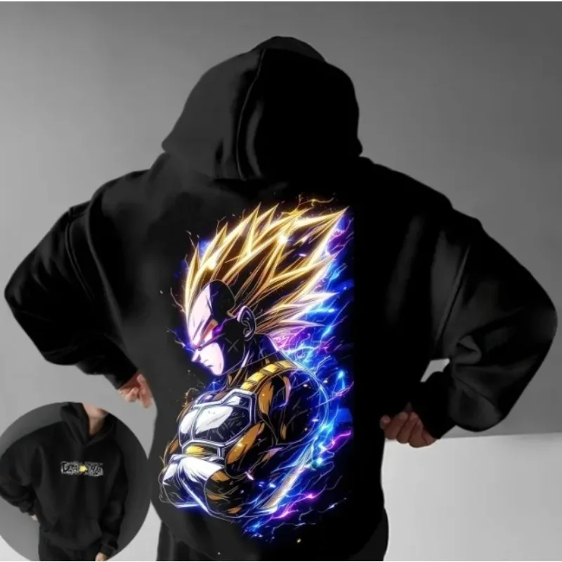 50th Dragon Ball Animation Broli Sudadera con capucha de algodón Otoño e Invierno para hombres y mujeres Nuevo Y2K Suelto Casual West Coast Suéter Top