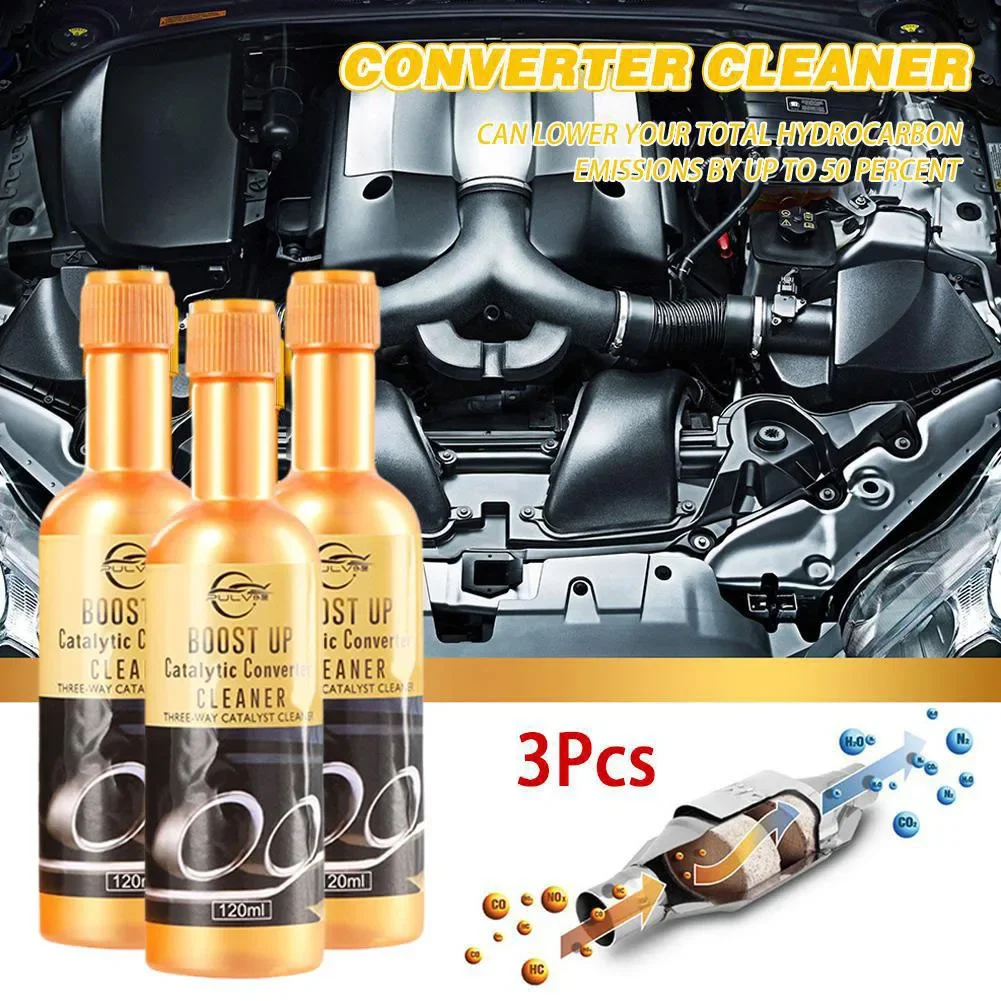 

3pcs/set Car Engine Catalyst Converter Cleaners Automobile Engine CSV Cleaning Accelerators Catalysts Easy To Clean