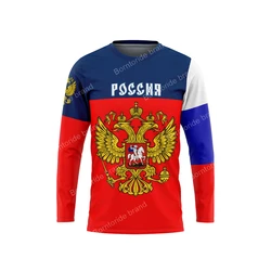 Russian Federation Russia t shirt man jerseys high quality nation team tops fans streetwear new clothing RUS country flag RU