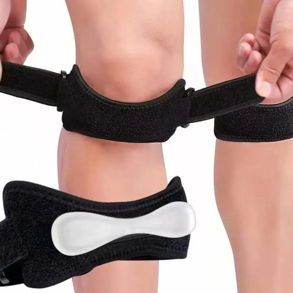 1 Unidade de Suporte Ajustável para Tendão Patelar do Joelho com Absorção de Choque e Compressão para Basquete