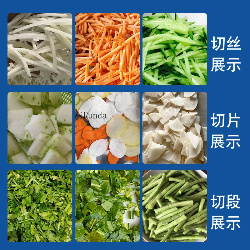 Multifunctionele elektrische groentesnijder Commerciële snijmachine