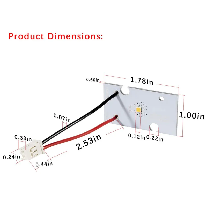 Substituição do módulo LED Freezer Light Board, W10843353, W11205083, W10695459, Geladeira, Whirlpool, Whirlpool, Mais