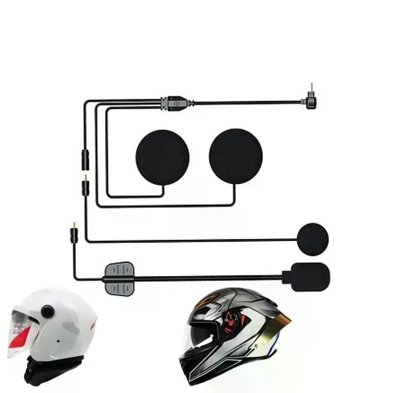 1Set Helm Bluetooth Headset Accessoires Voor LEXIN B4FM/GTX/G2P/G16/G1/MeshCom/Novus motorfiets Audio Kit