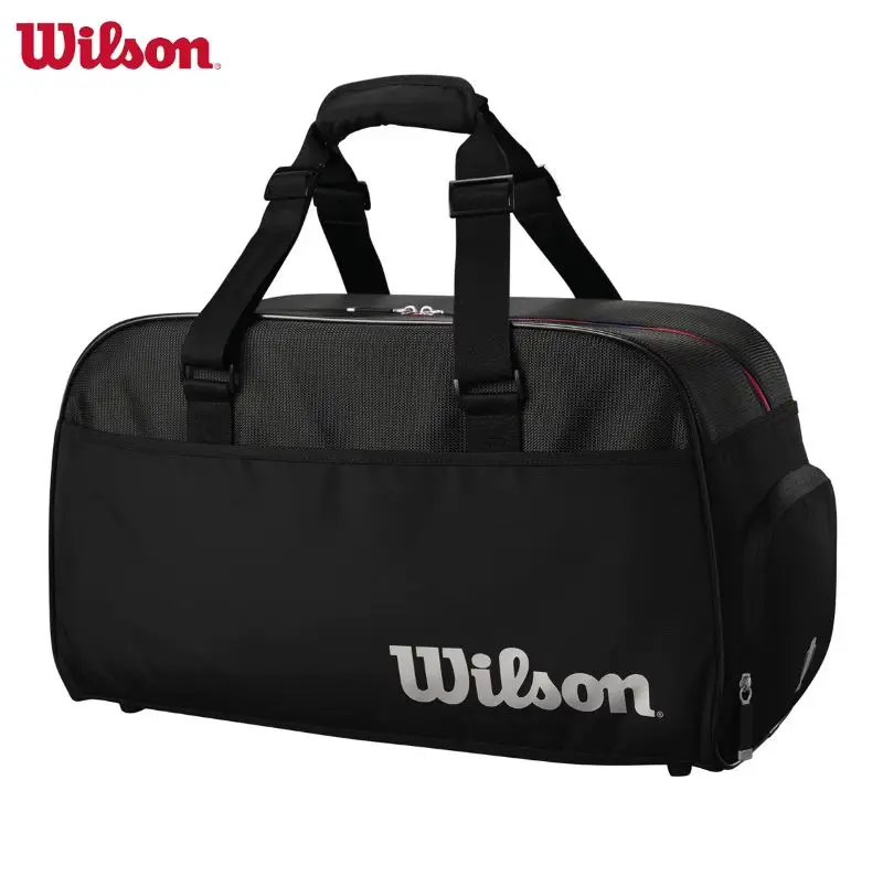 Wilson Tennis Racket Bag V9/V14/LAVER CUP Super Tour Pro 2024 Court Tournament Tennis Backpack Large Capacity Sport Handbag