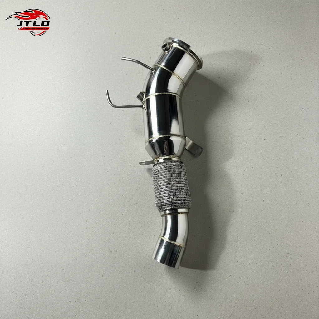B58 Stainless Steel Exhaust Downpipe, High Polished Performance Downpipe For BMW B58 Engine, Direct Fit & Easy Installation