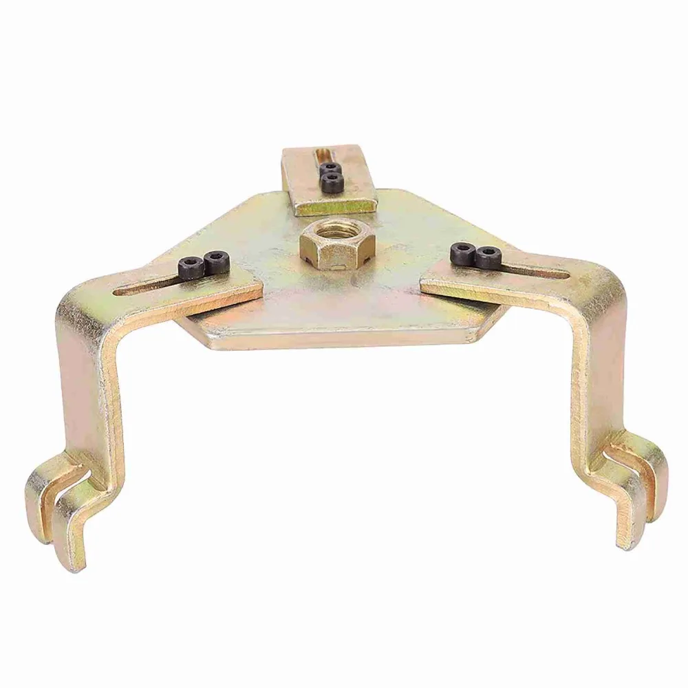 3 Claws Fuel Pump Wrench Rust Resistant Adjustable Fuel Tank Cap Wrench Universal Double Hook Jaw Fuel Cap Removal Tool