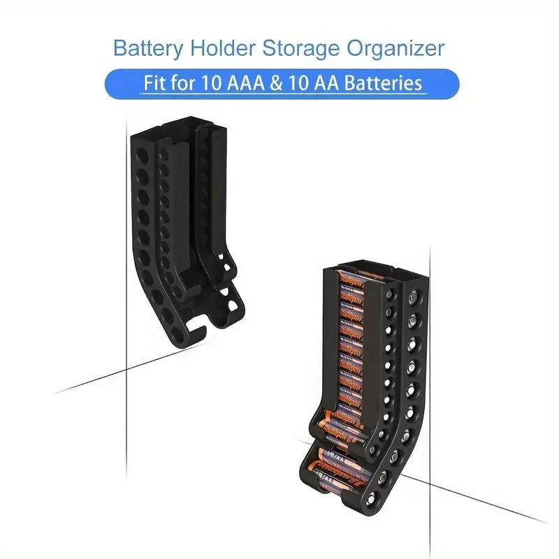 Popular Battery Storage and Organization Rack Battery Storage Bracket No. 5 and No. 7 Battery Wall-mounted Storage Rack
