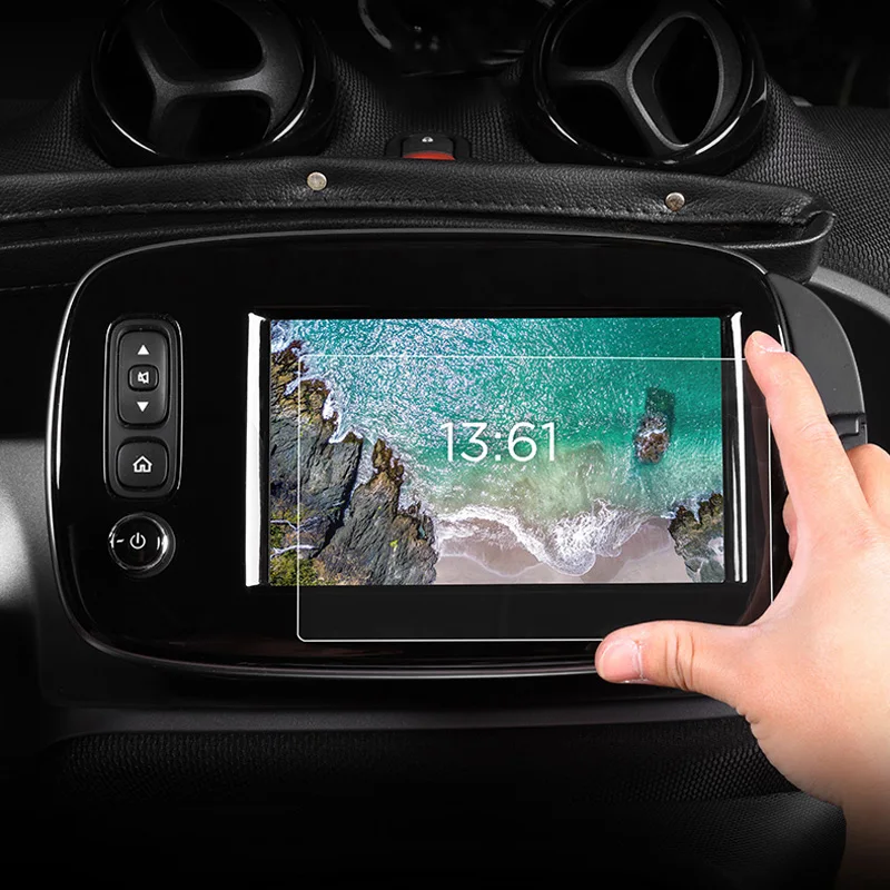 Glass Screen Protector Navigation Screen Protective Film Dash-board Film Tempered Glass Film For Smart Frotwo Forfour 2015-2019
