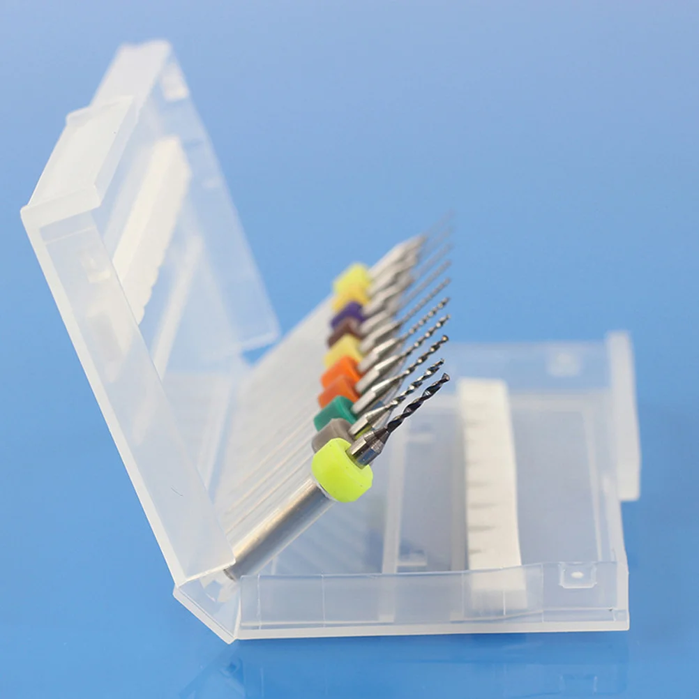 

10Pcs Carbide Pcb Drill Bits Tungsten Micro Drill Bit Set with Sharp Cutting Edge for Cnc Engraving 2.1mm to 3.0mm