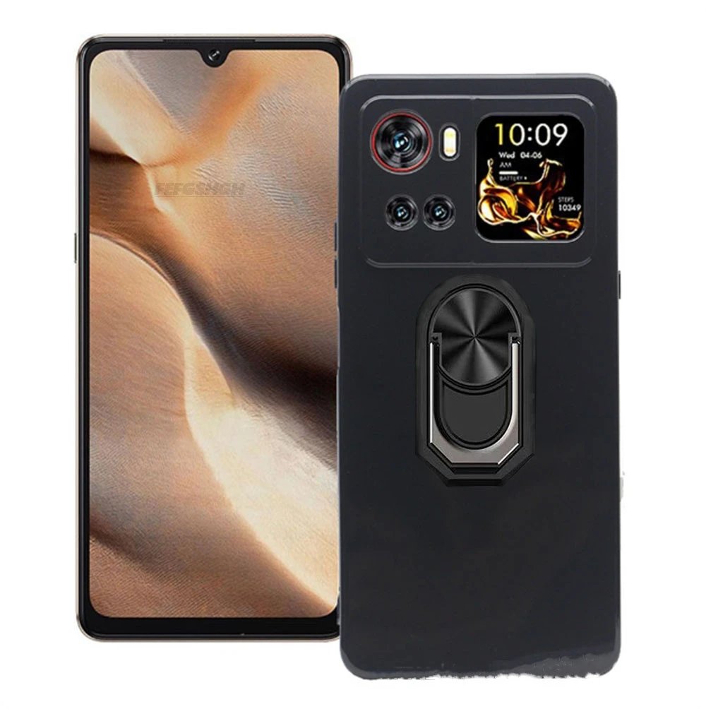 Para cubot x100 6.88 "2025 anel de dedo traseiro macio tpu silicone caso cubot x100 cubotx100 x 100 suporte capa do telefone