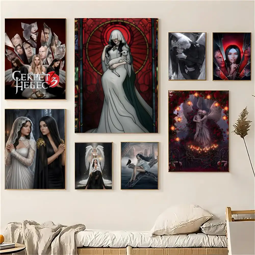 Heaven's Secret game Poster Self-adhesive Advanced Aesthetic Printing Paper Wall Art for Living Room Home Decor