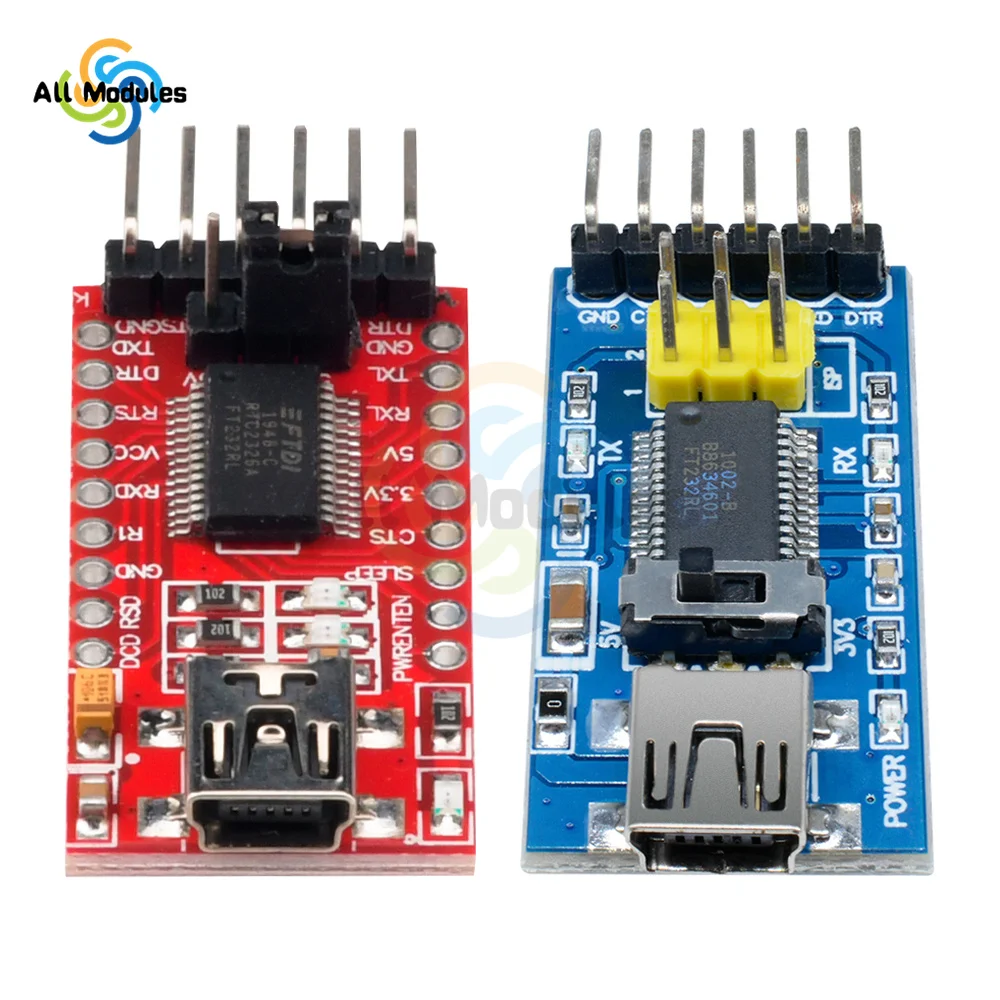 FT232RL FTDI USB 3.3V 5.5V to TTL Serial Adapter Module for Arduino FT232 Pro Mini USB TO TTL 232