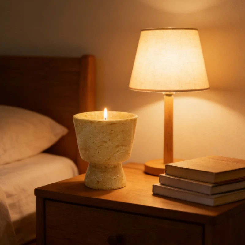 

Modern Minimalist Natural Marble Aromatherapy Cup Art Decoration Ornament Living Room Bedroom TV Cabinet Home Decoration Craft