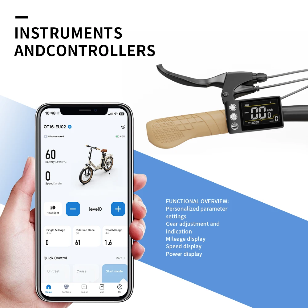 ONESPORT EU/UK สต็อก OT16-2 ไฟฟ้าจักรยานร้อนขาย EBike พับไฟฟ้า 250W ไฟฟ้าจักรยานไฮบริด