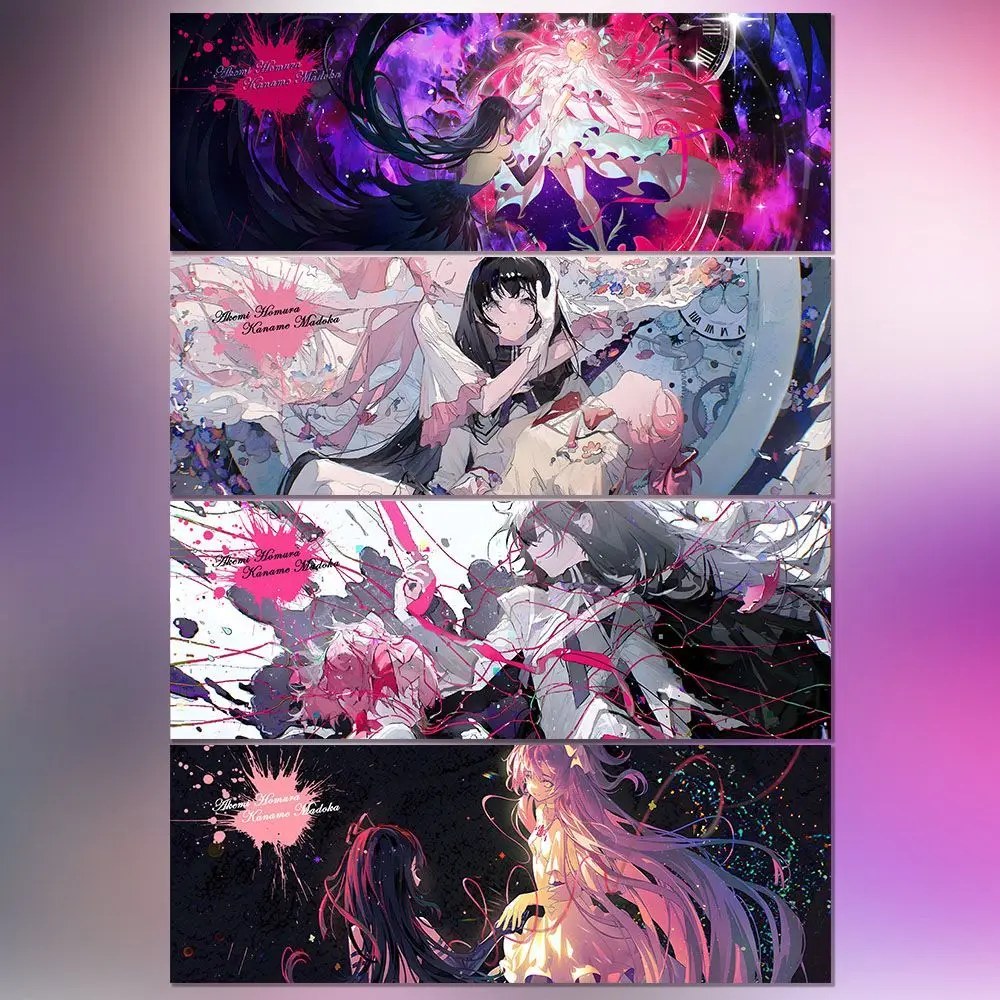 2025 جديد Puella Magi Madoka Magica Kaname Madoka Akemi Homura الليزر تذكرة المظهر مستوى صور Stubs فتاة هدية مجموعة