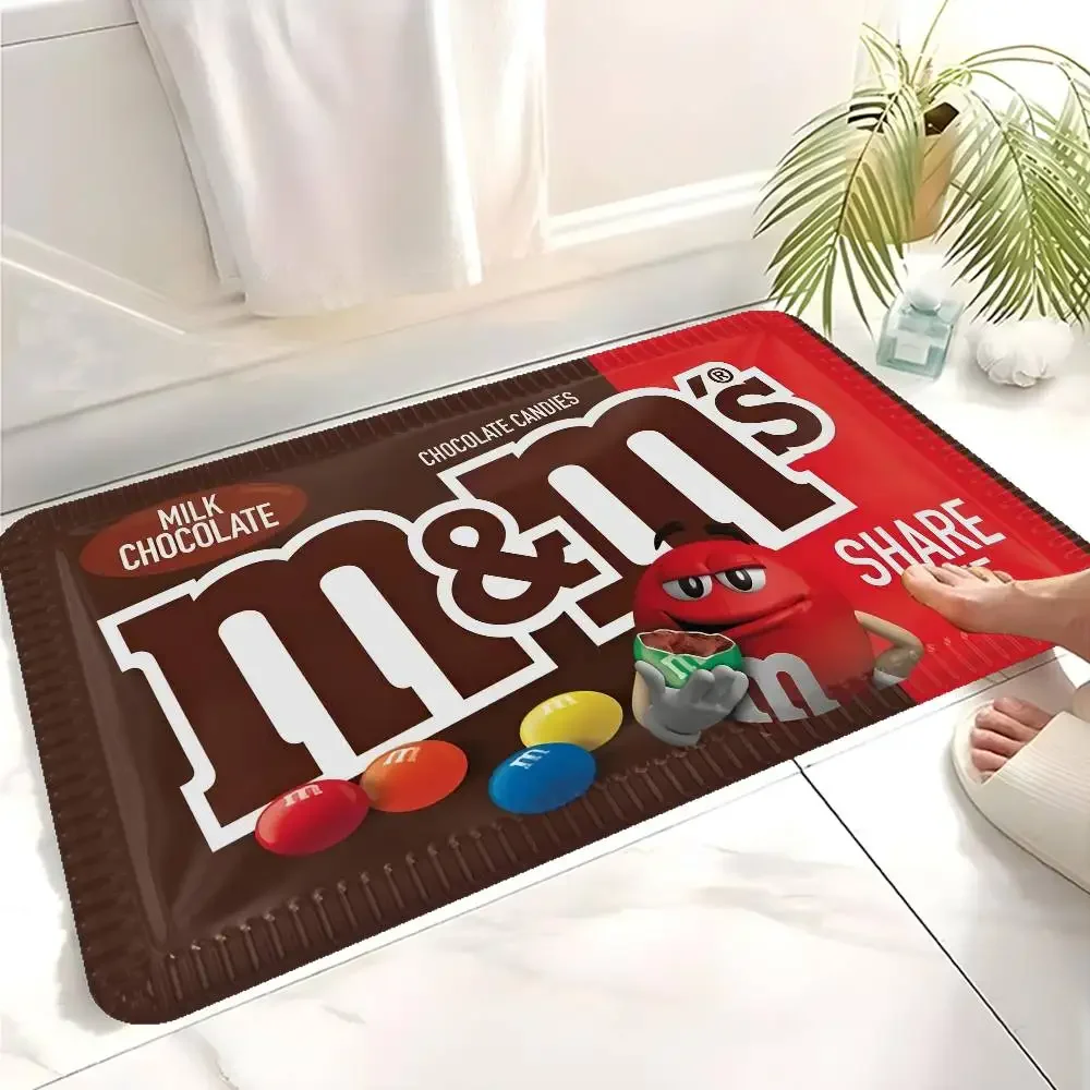M Chocolate Candy Floor Mat INS Style Soft Bedroom Floor House Laundry Room Mat Anti-skid Household Carpets