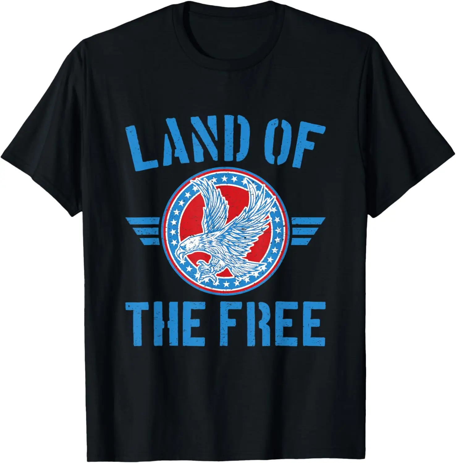 

Patriotic Eagle Land of the Free 4th of July T-Shirt