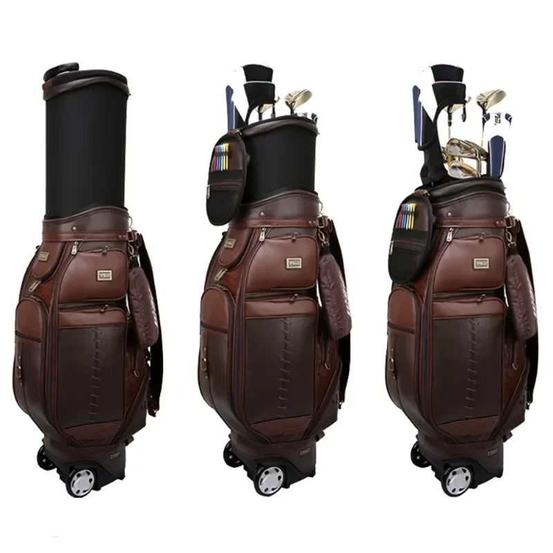 PGM Profession Golf Telescopic Standard Bag Tugball Bag Durable Hard Shell Multifunctional Ball Pack Microfiber Leather QB044