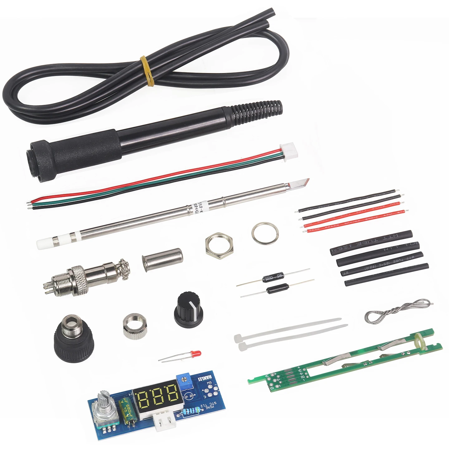 T12 Digital Welding Soldering Iron Station Adjustable Temperature Controller Solder DIY Kits with LED Vibration Switch
