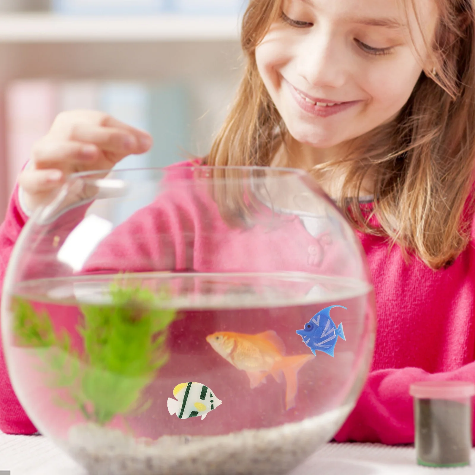 

8pcs Plastic Adornment Aquarium Decor Tank Ornament Micro Landscape Decors Gardening Landscaping Vivid Small Mini Crafts