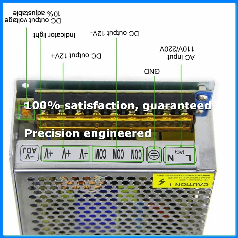 

DC 12V 20A 240W Power Supply Transformer Switch AC 110V / 220V to DC 12V 20Amp Switching Adapter Converter LED(20A)-ELEC