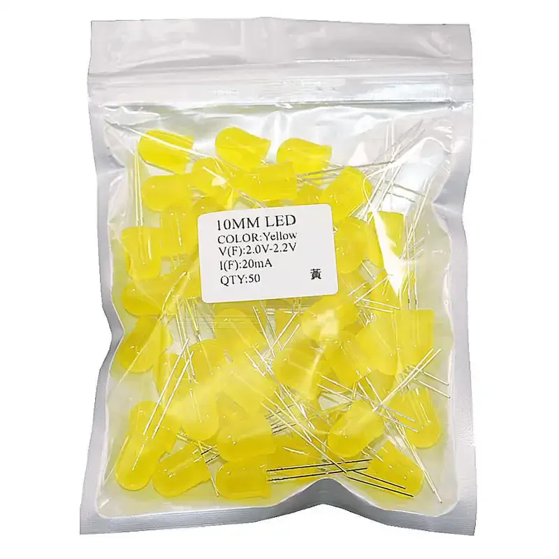 F10 10mm LED emitting Diode red white yellow green blue 3v Led Assorted kit set