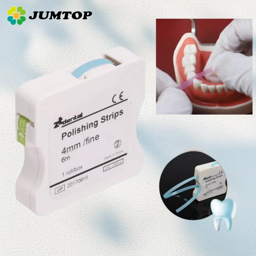 Dental Polishing Strips 4mm Interproximal Resin Finishing Bands for Teeth Sanding Grinding Whitening Cosmetic Restorative Dentis
