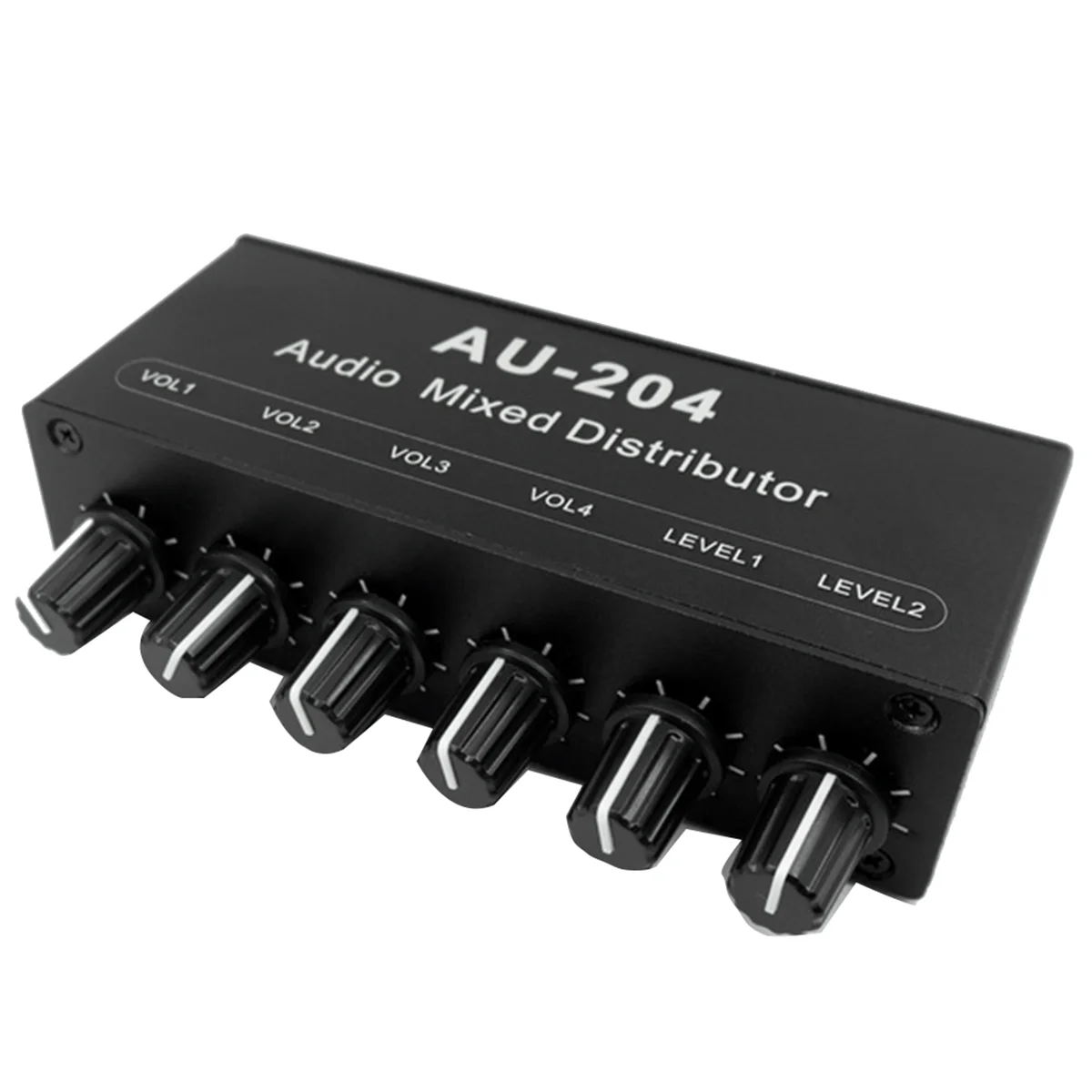 T85C AU-204 Stereo Audio Signal Mixer Board Headphone Driver Power Amplifiers Mixer Distributor 3.5MM