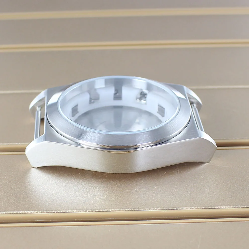 46 مللي متر 316L حافظة ساعة من الفولاذ المقاوم للصدأ تصميم نحى لحركة ميوتا OS00 37-38mmDial 10ATM أجزاء ساعة قاعدة كثيفة مقاومة للماء #6