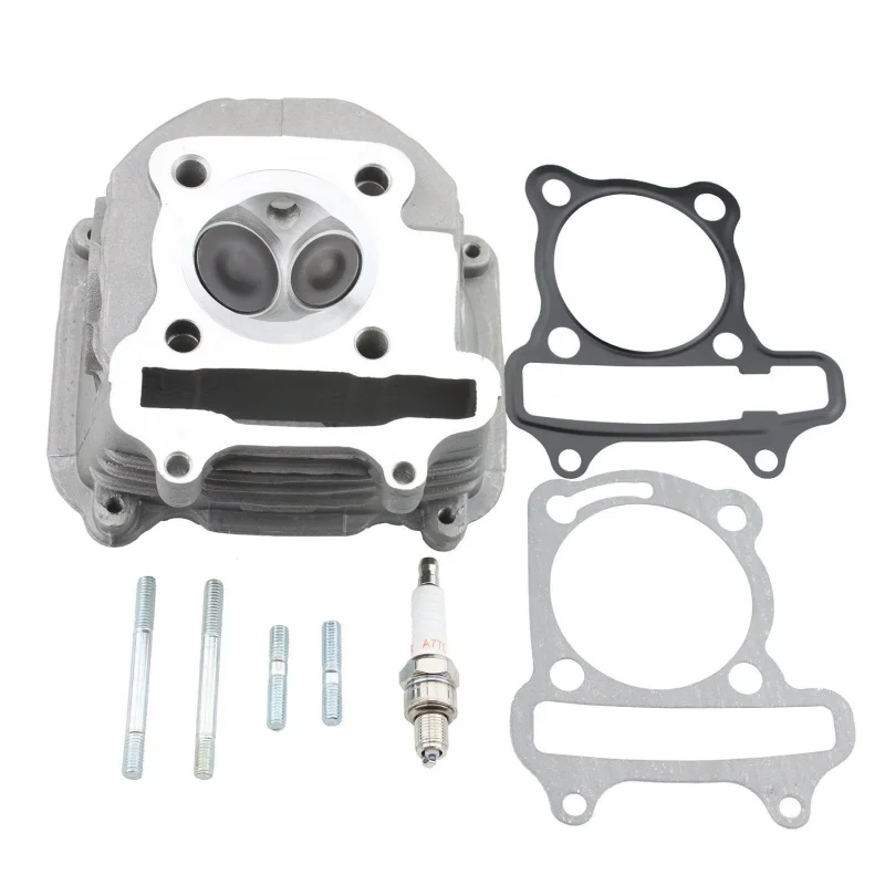 

57.4mm 4 Stroke Gy6 Cylinder Cover with Gasket Spark Plug Engine Gasket Parts Fit 150cc Atv