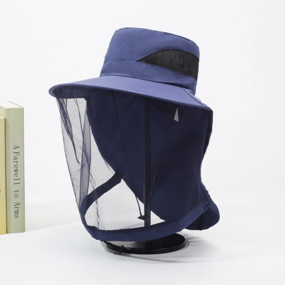 New Anti Mosquito Insect Bucket Hat Mesh Anti Bee Insect Proof Cap Net Camping Hat Men Women