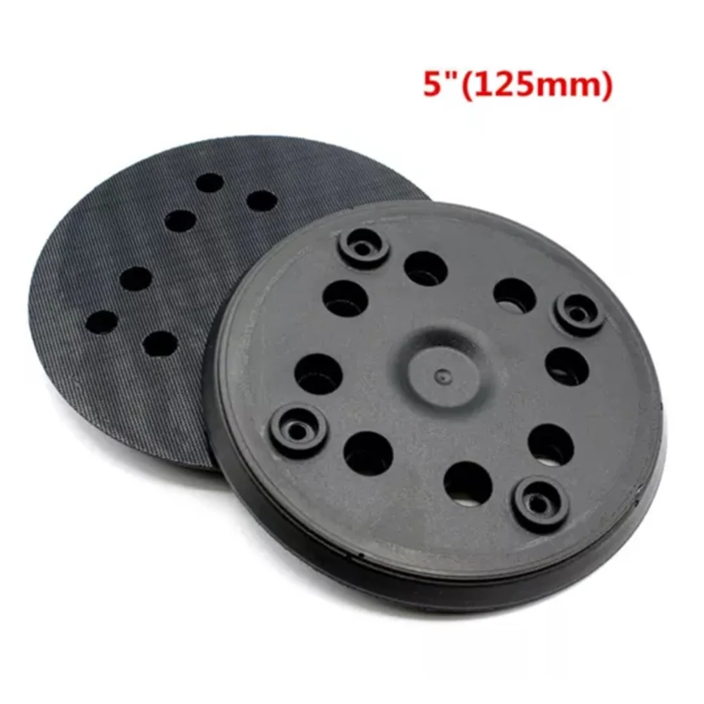 

125mm Interface Pad 8 Holes Hook And Loop Soft Sponge Cushion Buffer Pads For Sanding Disc Orbital Sander Pads