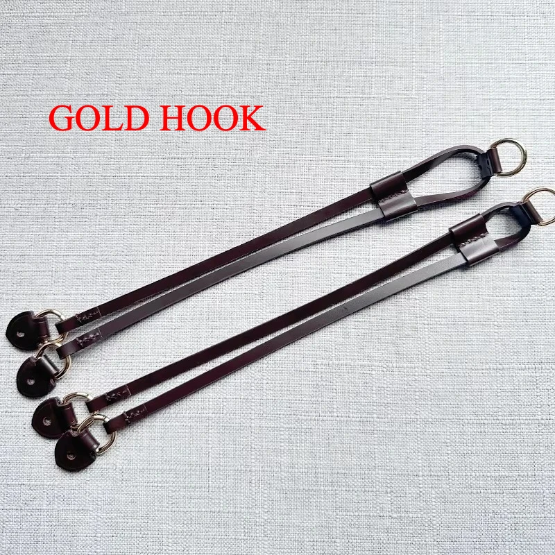 Un par de correas laterales de cuero Vachetta para LV DIY Neverfull Pm Mm Gm reparaciones solución de correas de mango de cuero Premium