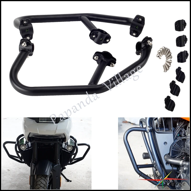 

For Harley Pan America RA1250 RA1250S Motorcycle Metal Highway Bumper Engine Guard Cover Black Crash Bar Protection 2021 2024